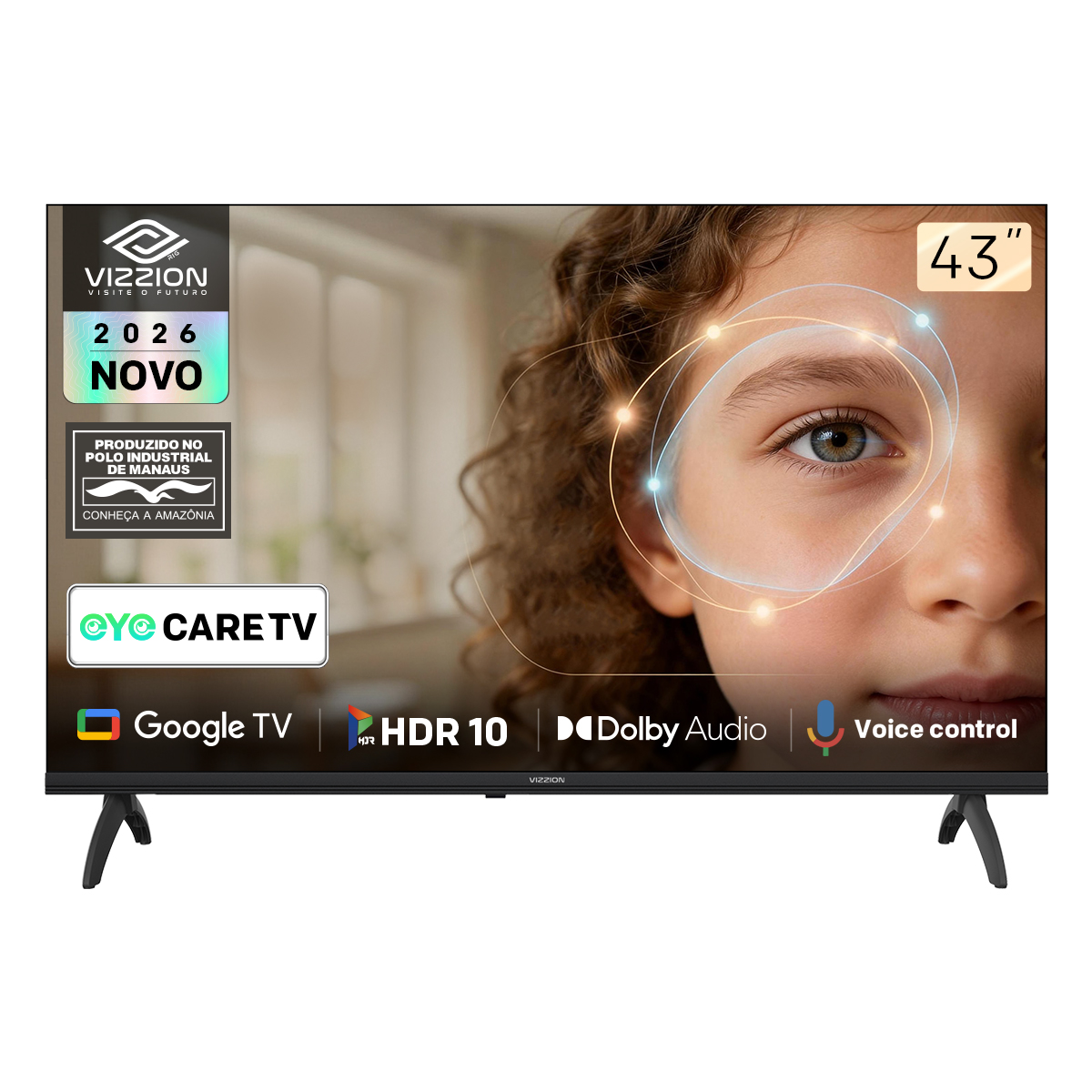 Rig Vizzion 2K Eye Care Google TV BRE3HA